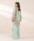 2 Piece - Printed Silk Suit